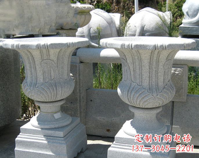 小区景观欧式花钵石雕 (2)