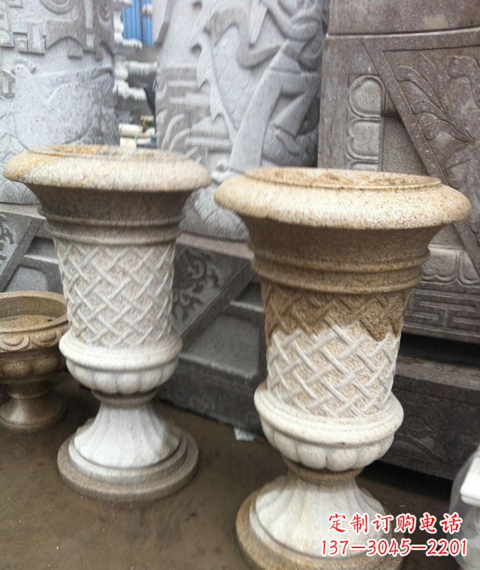 小区景观欧式花钵石雕