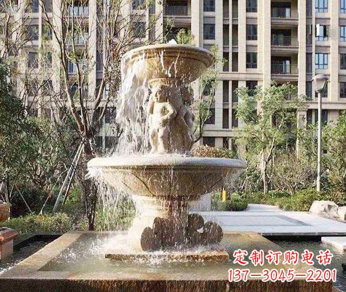 小区景观欧式喷泉石雕 (3)