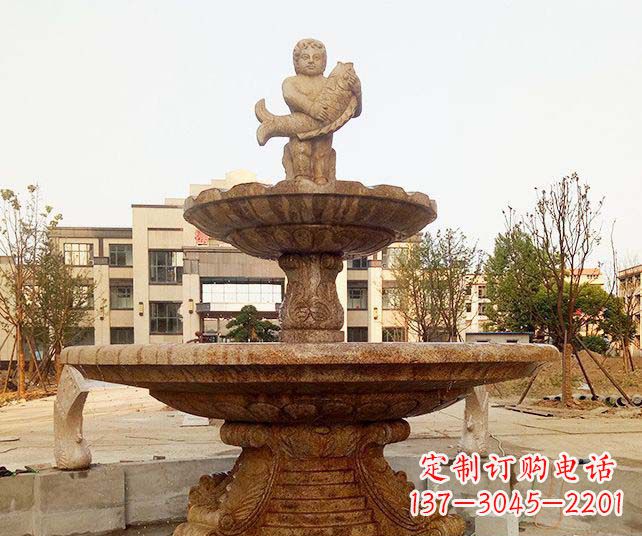 小区景观欧式喷泉石雕