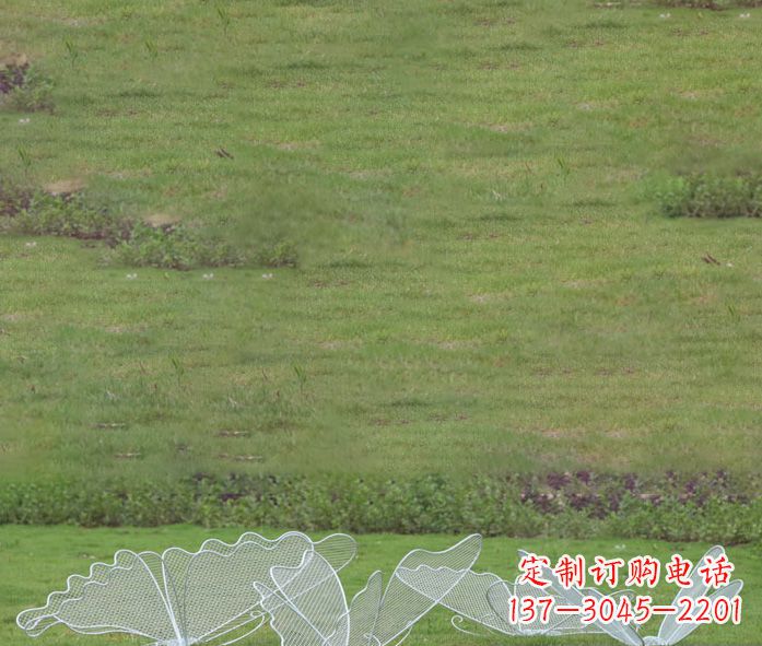 小区镂空蝴蝶不锈钢摆件雕塑