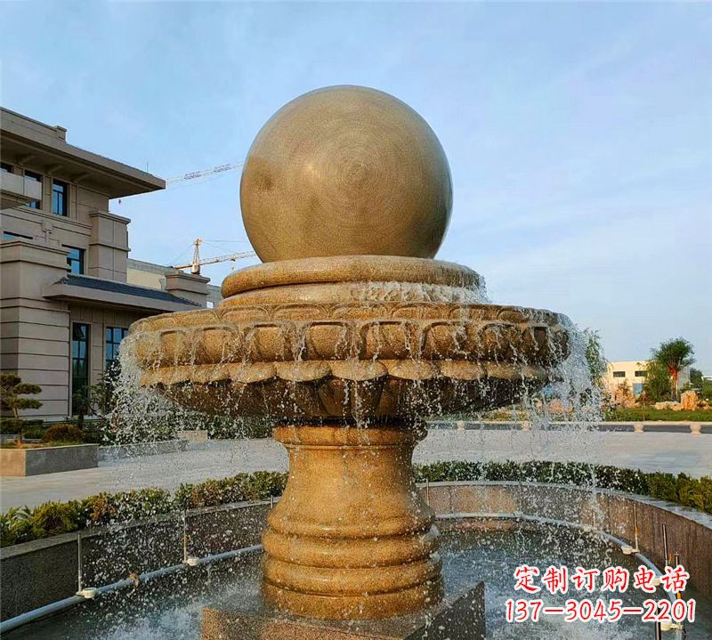 小区石喷泉雕塑