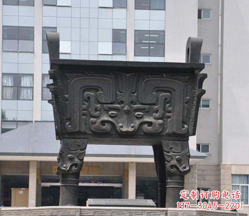 小区铜雕鼎雕塑 小区铜雕鼎雕塑