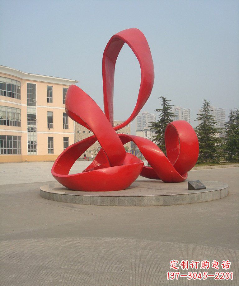 校园不锈钢抽象景观雕塑 校园不锈钢抽象景观雕塑