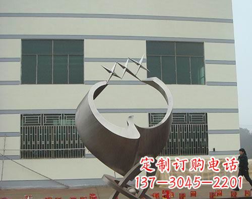 校园不锈钢明日之星雕塑 (2)