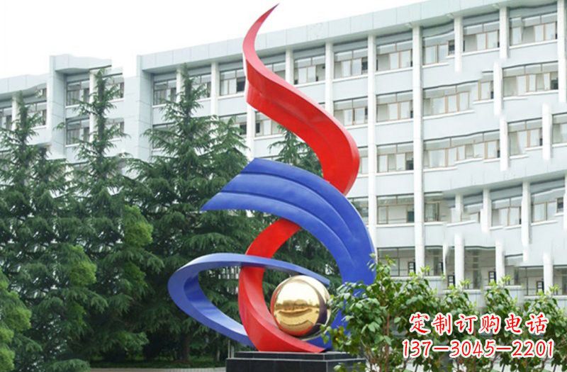 校园不锈钢升腾雕塑