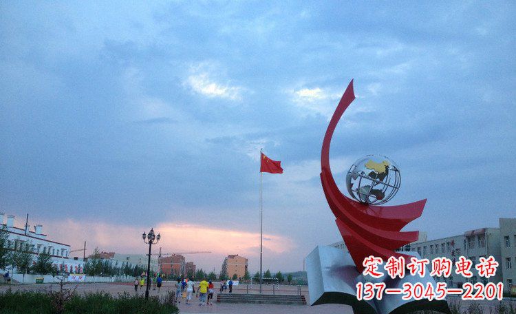 校园不锈钢书山有路雕塑 (2)