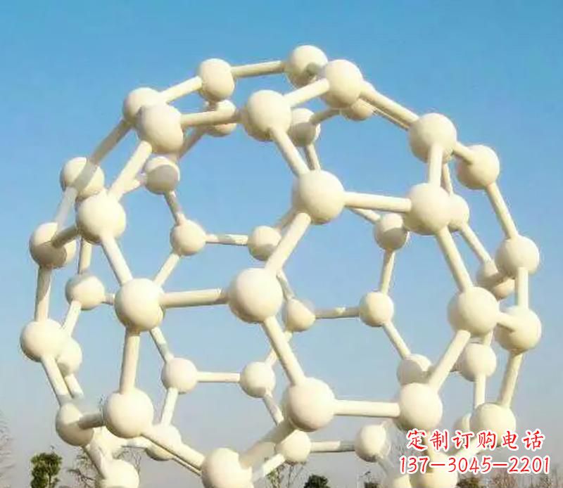校园不锈钢原子模型雕塑