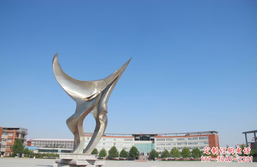 校园不锈钢知识海洋景观雕塑