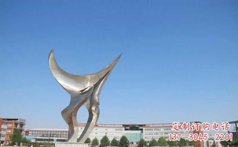 校园不锈钢知识海洋雕塑