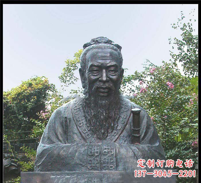 校园大型孔子头像铜雕