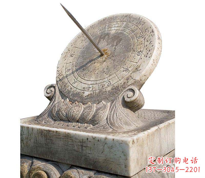 校园大理石日晷景观石雕