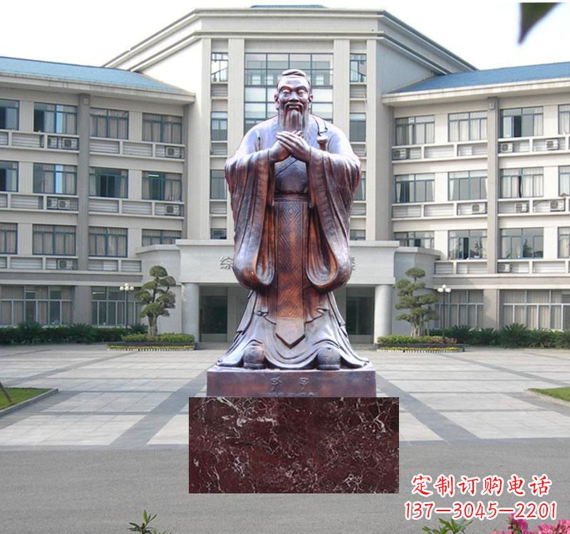 校园雕塑孔子 (2)
