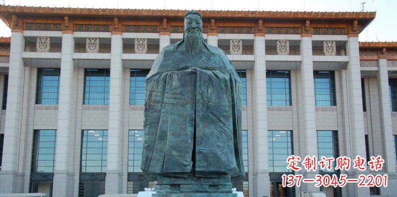 校园孔子景观铜雕
