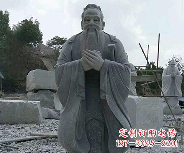校园孔子人物石雕