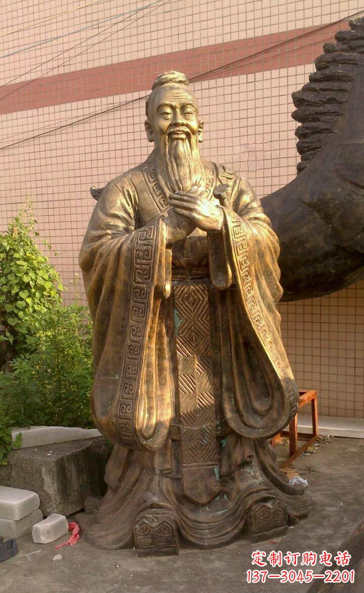 校园孔子像人物铜雕