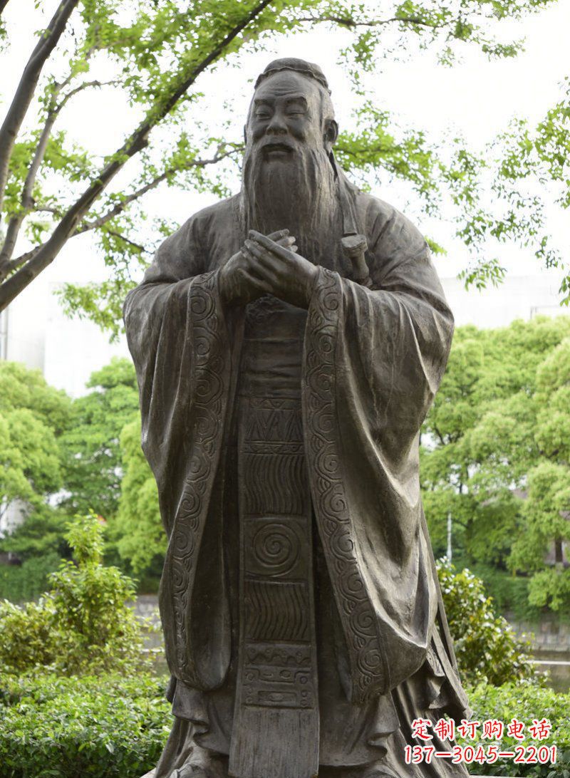 校园孔子行教像铜雕 (2) 校园孔子行教像铜雕 (2)