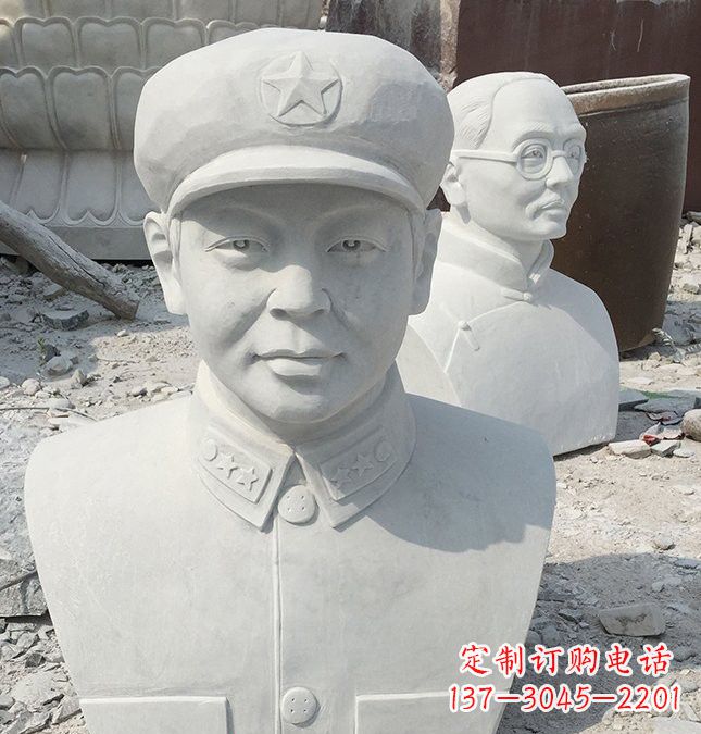 校园雷锋头像石雕