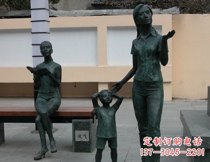 校园人物铜雕 (3)