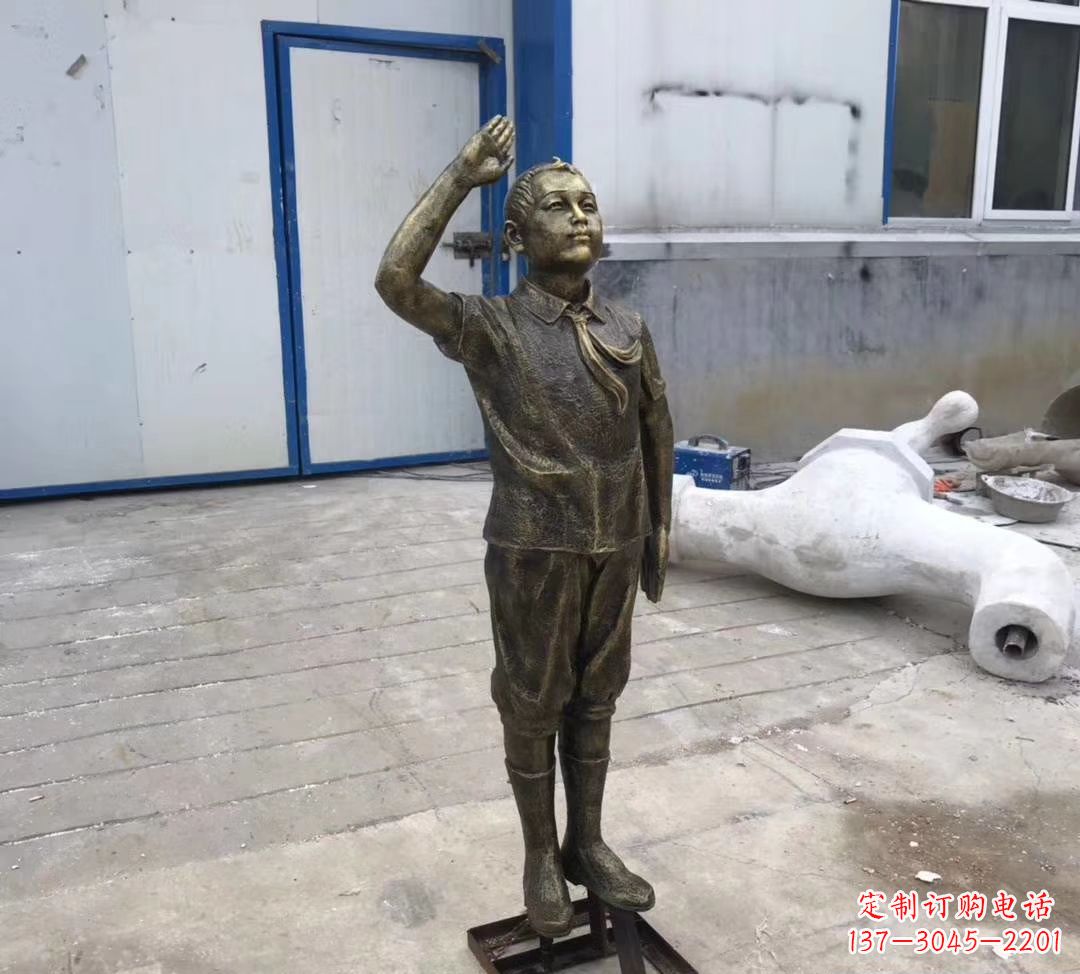 校园人物铜雕 校园景观