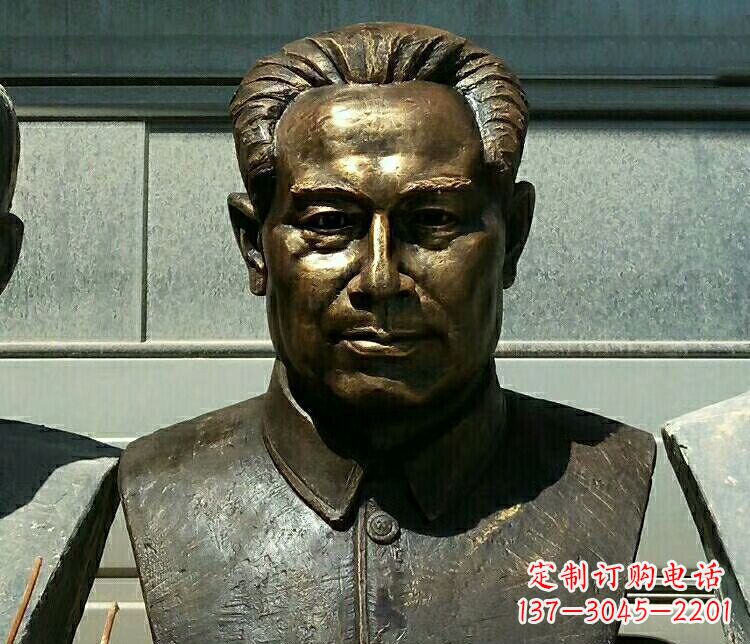 校园周恩来胸像铜雕