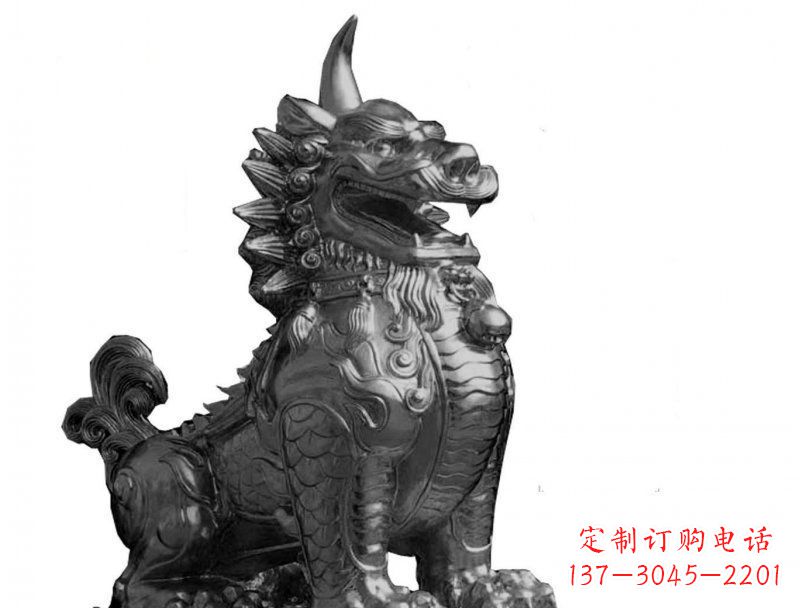 獬豸法院景观铜雕