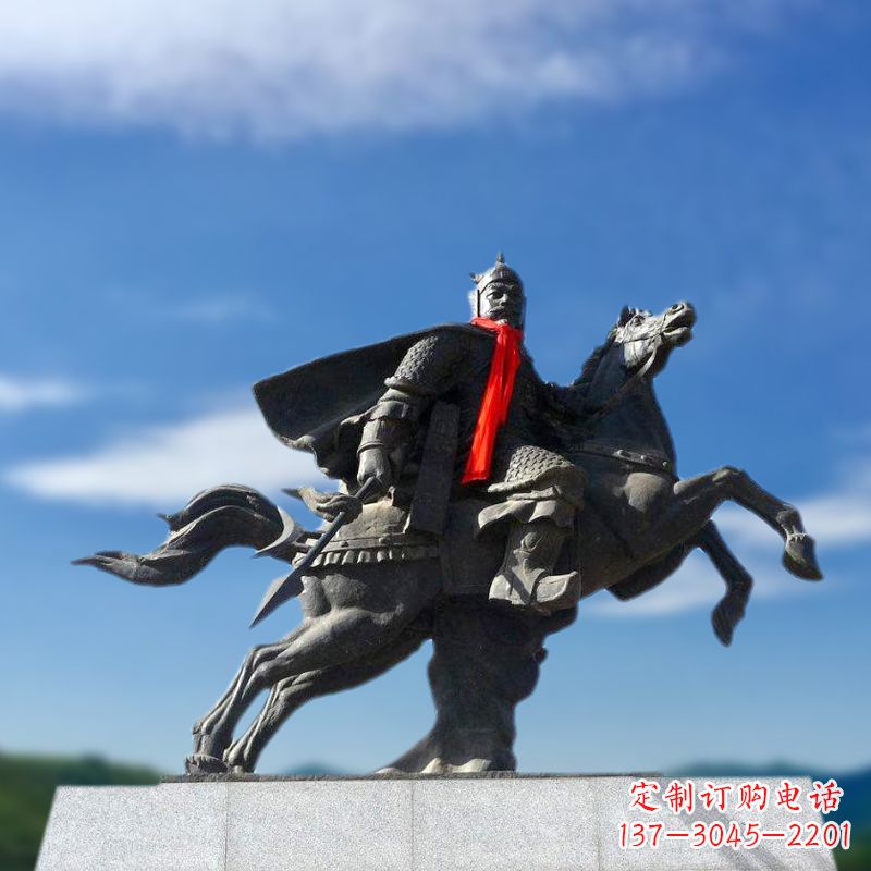 薛仁贵西征雕塑-唐初著名将领中国历史名人雕像