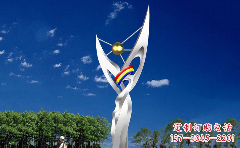 学校不-锈-钢-雕-塑-闪耀