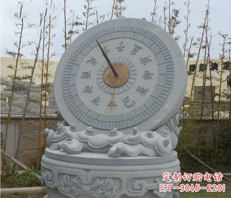 学校大理石日晷石雕 (5)