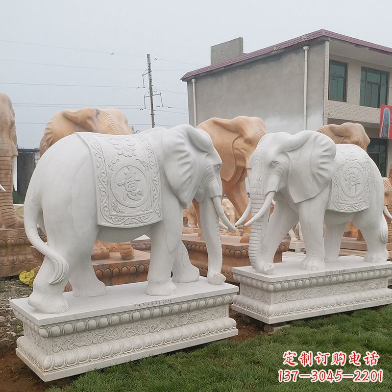 学校石雕大象