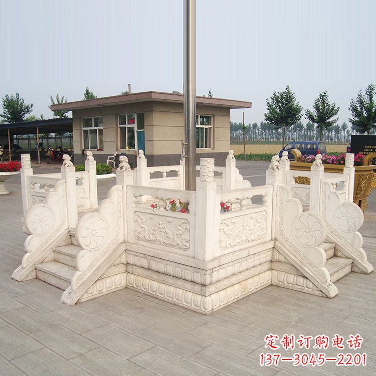 学校校园芝麻白广场升旗台