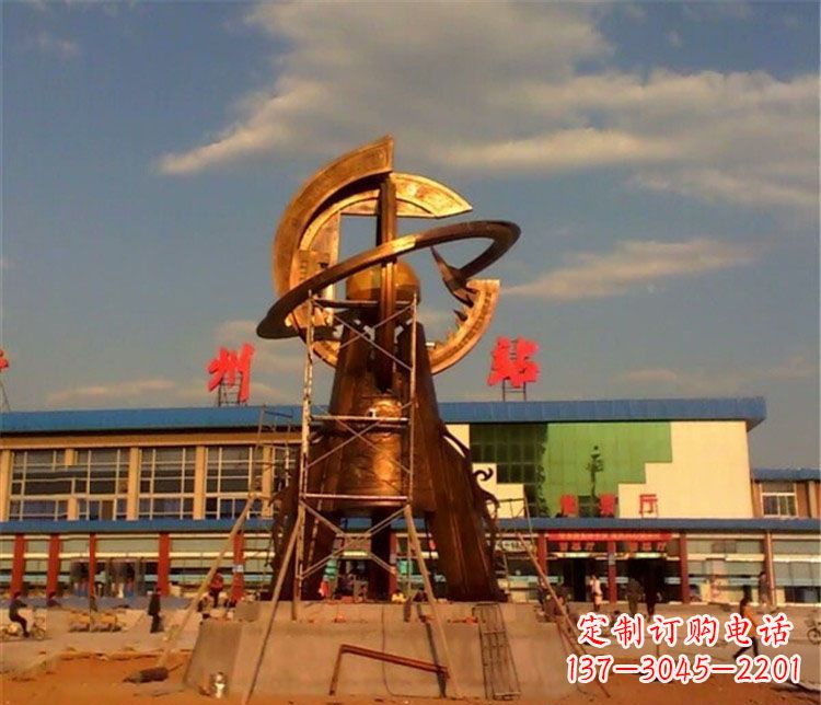 一路平安铜雕