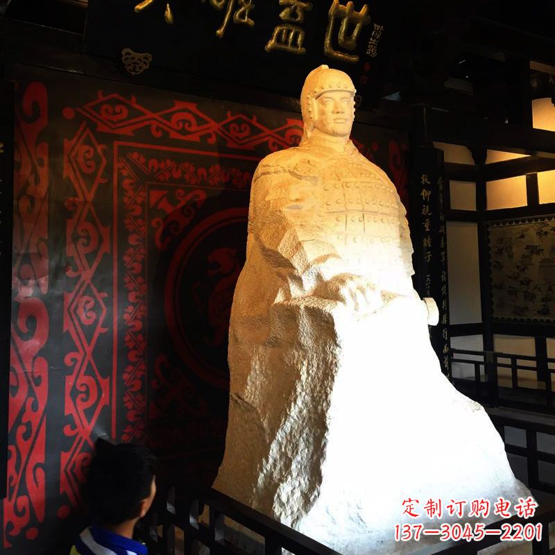 英雄盖世楚霸王石雕像