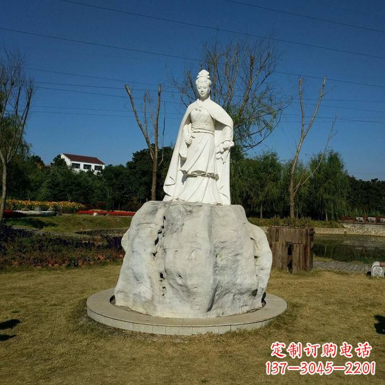 虞姬石雕塑-公园历史名人楚汉时期美女雕像 虞姬石雕塑-公园历史名人楚汉时期美女雕像