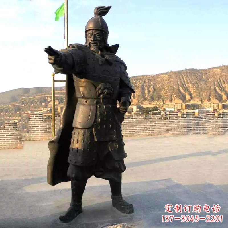元末明初名将徐达铜雕塑像