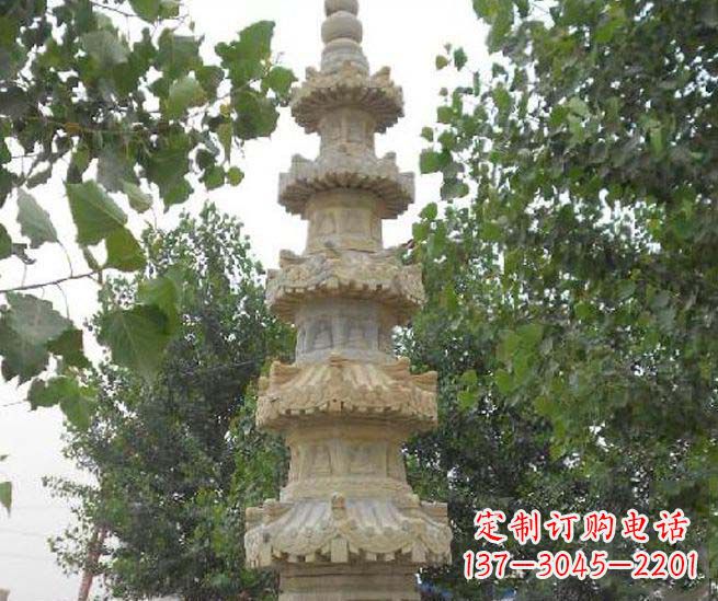 园林多层石塔景观石雕