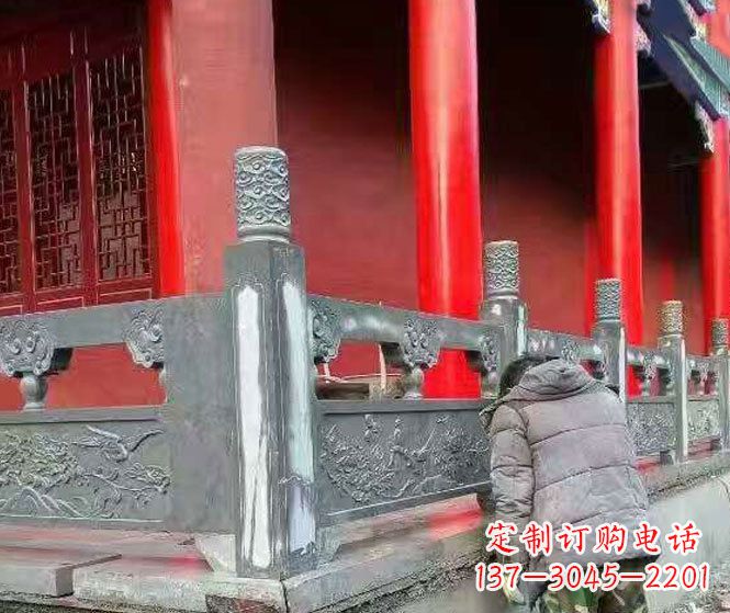 园林仿古石栏板景观石雕 (9)