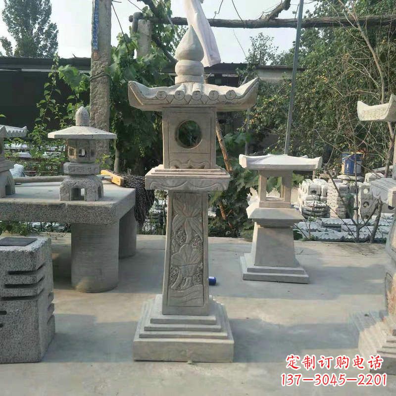 园林仿古做旧中式石灯