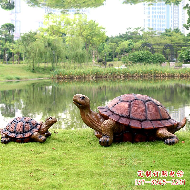 园林仿真乌龟玻璃钢池塘湖泊水景雕塑摆件