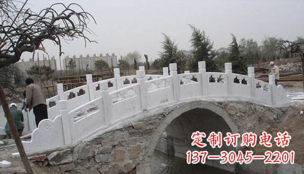 园林汉白玉大桥栏板景观石雕