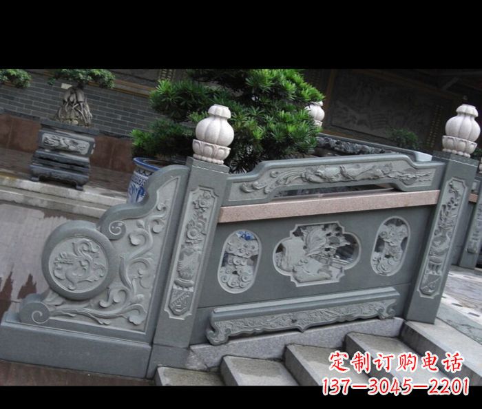 园林景观大理石栏板雕塑 (6)