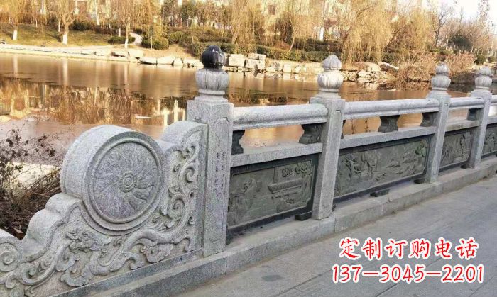 园林景观大理石栏板石雕 (10)