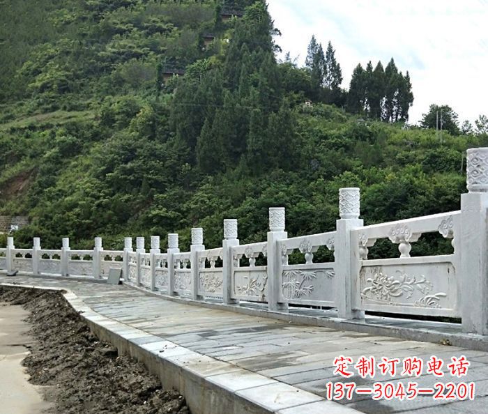 园林景观大理石栏板石雕_2