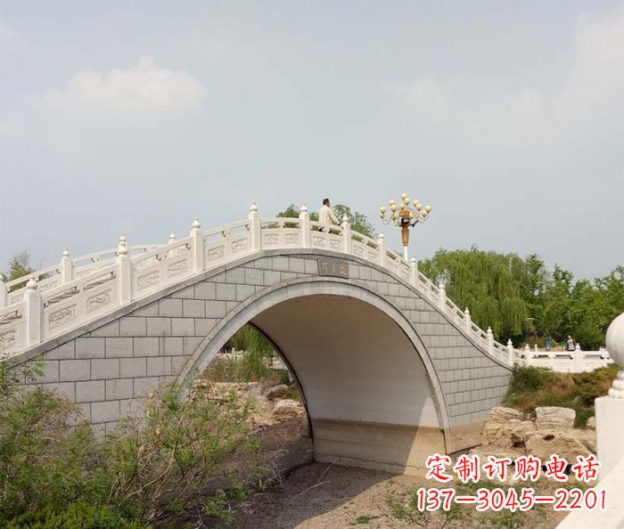 园林景观大理石桥栏板石雕 (6)