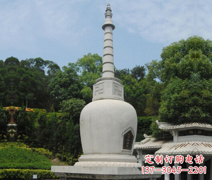 园林景观大理石舍利塔石雕