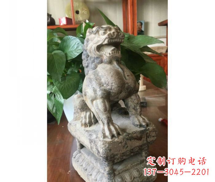 园林景观大理石狮子石雕
