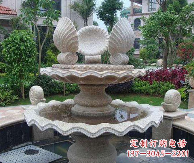 园林景观多层喷泉石雕