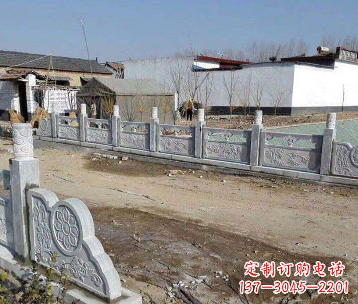 园林景观仿古栏板石雕