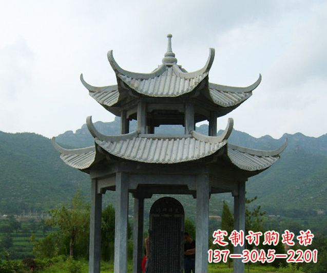 园林景观仿古凉亭石雕