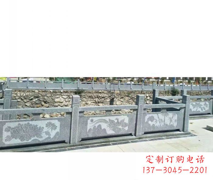 园林景观仿古石雕栏板 (5)